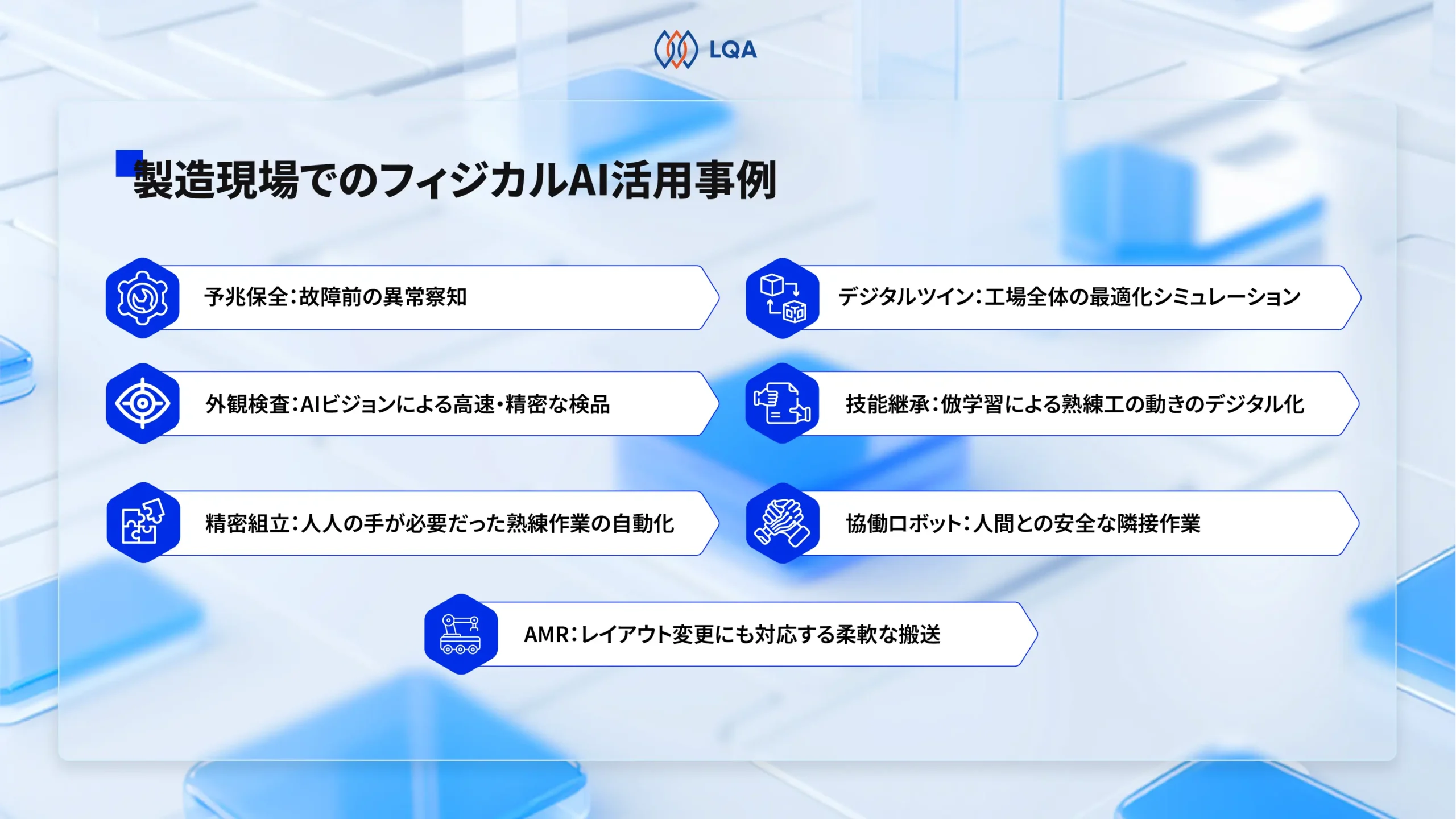 製造業におけるフィジカルAI活用事例